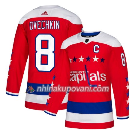Washington Capitals Dresy Alexander Ovechkin 8 Alternate 2018-2019 Adidas Authentic - Pánské Washington Capitals Dresy Alexander Ovechkin 8 Alternate 2018-2019 Adidas Authentic - Pánské